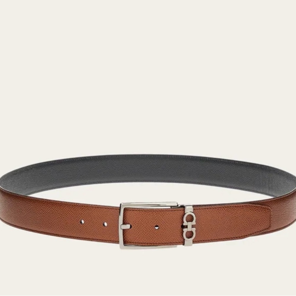 NWT Ferragamo reversible & adjustable Gancini belt size 32